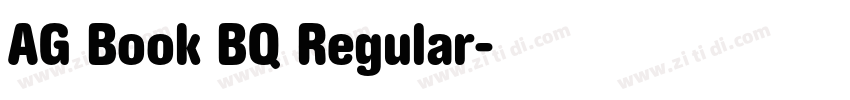 AG Book BQ Regular字体转换